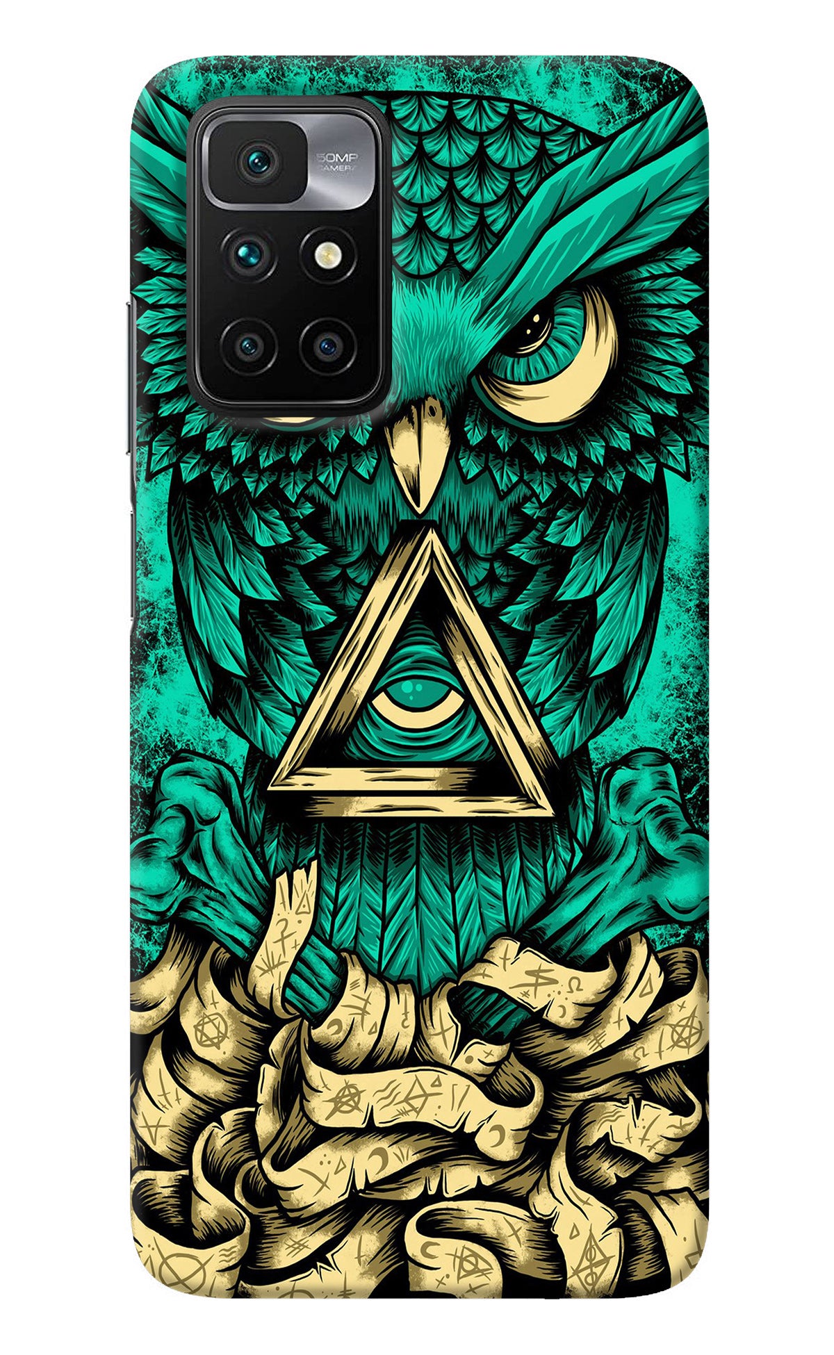 Green Owl Redmi 10 Prime Back Cover