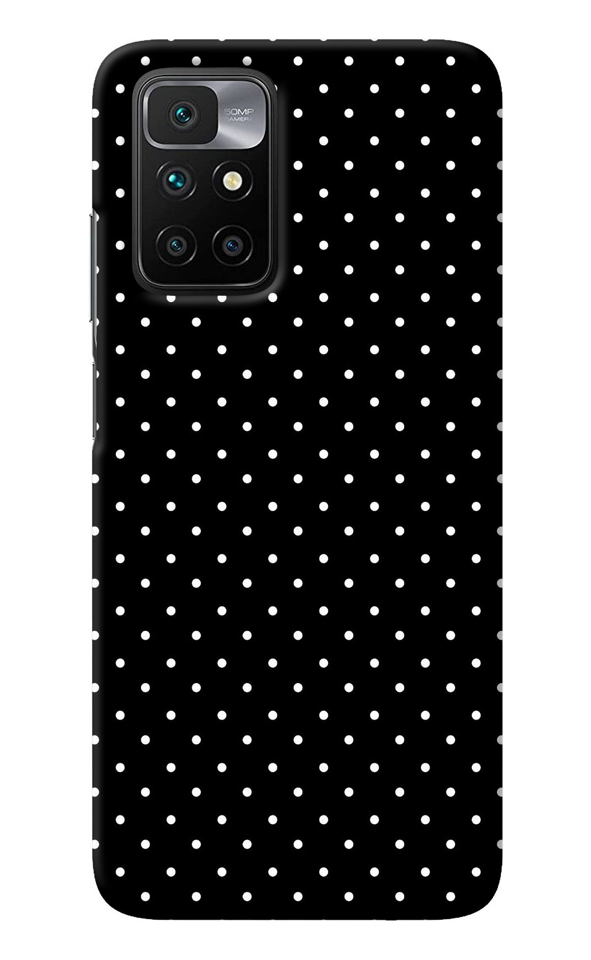 White Dots Redmi 10 Prime Back Cover