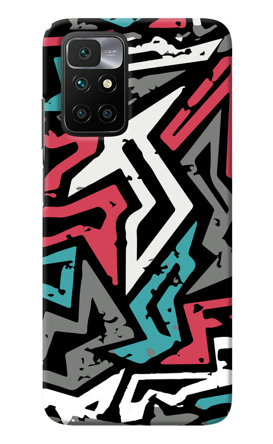 Geometric Graffiti Redmi 10 Prime Back Cover