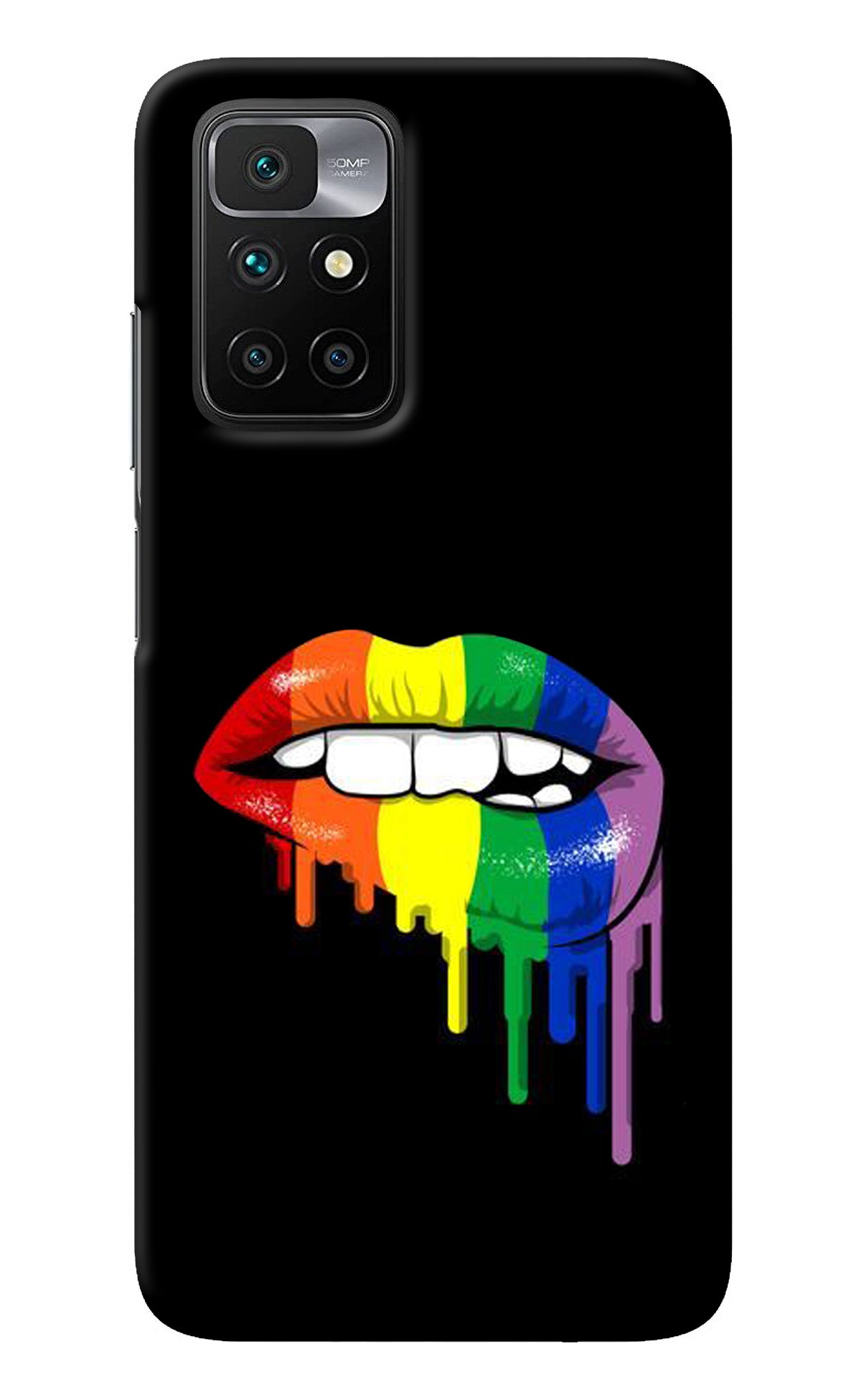 Lips Biting Redmi 10 Prime Back Cover