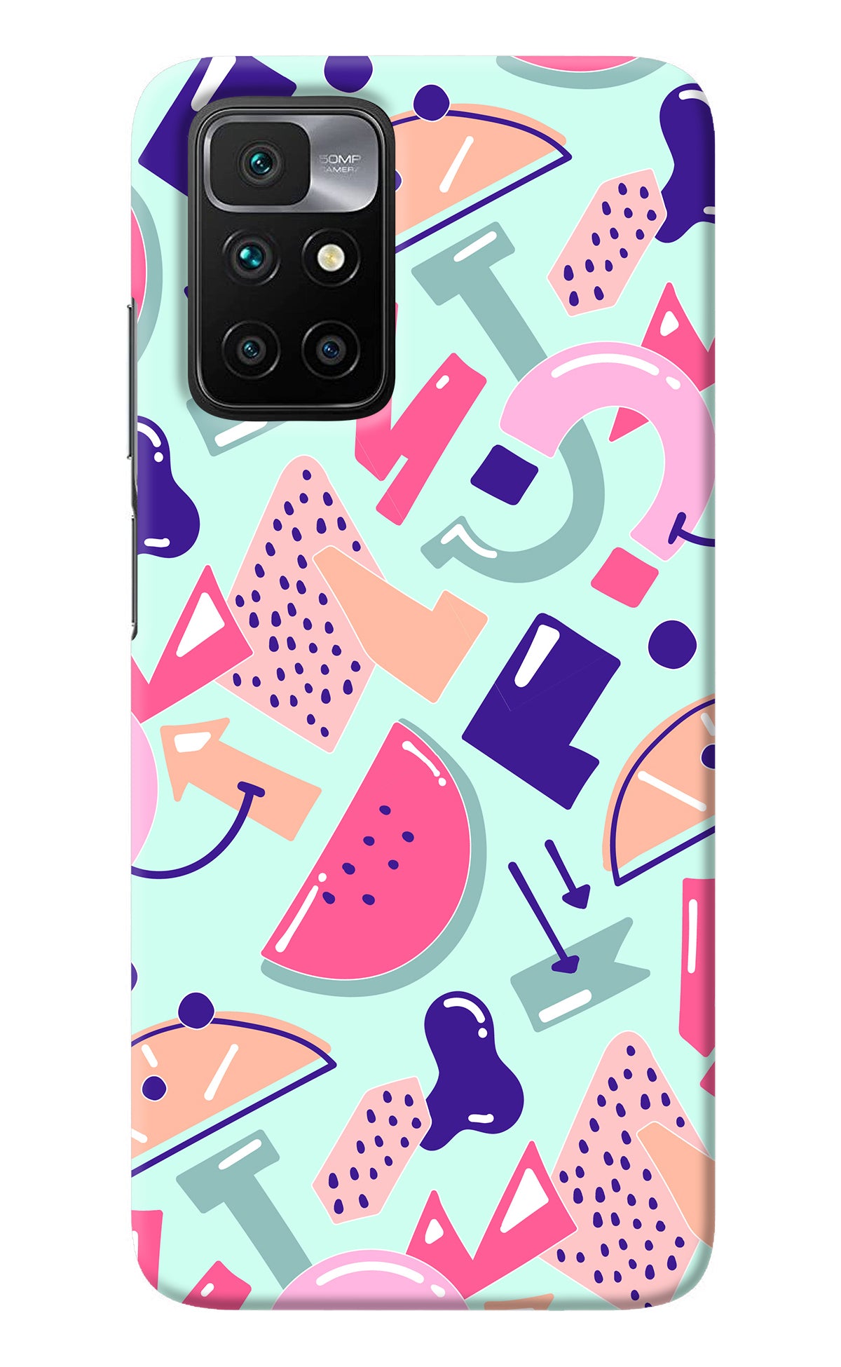 Doodle Pattern Redmi 10 Prime Back Cover