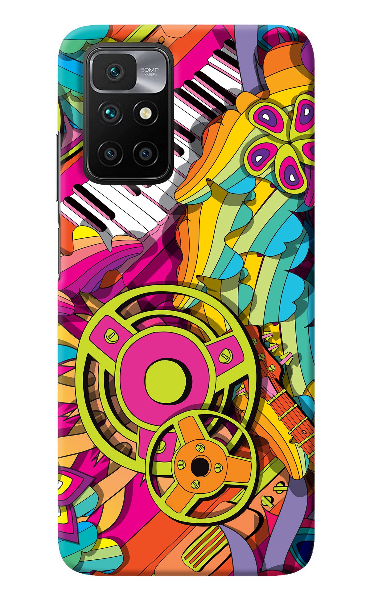 Music Doodle Redmi 10 Prime Back Cover