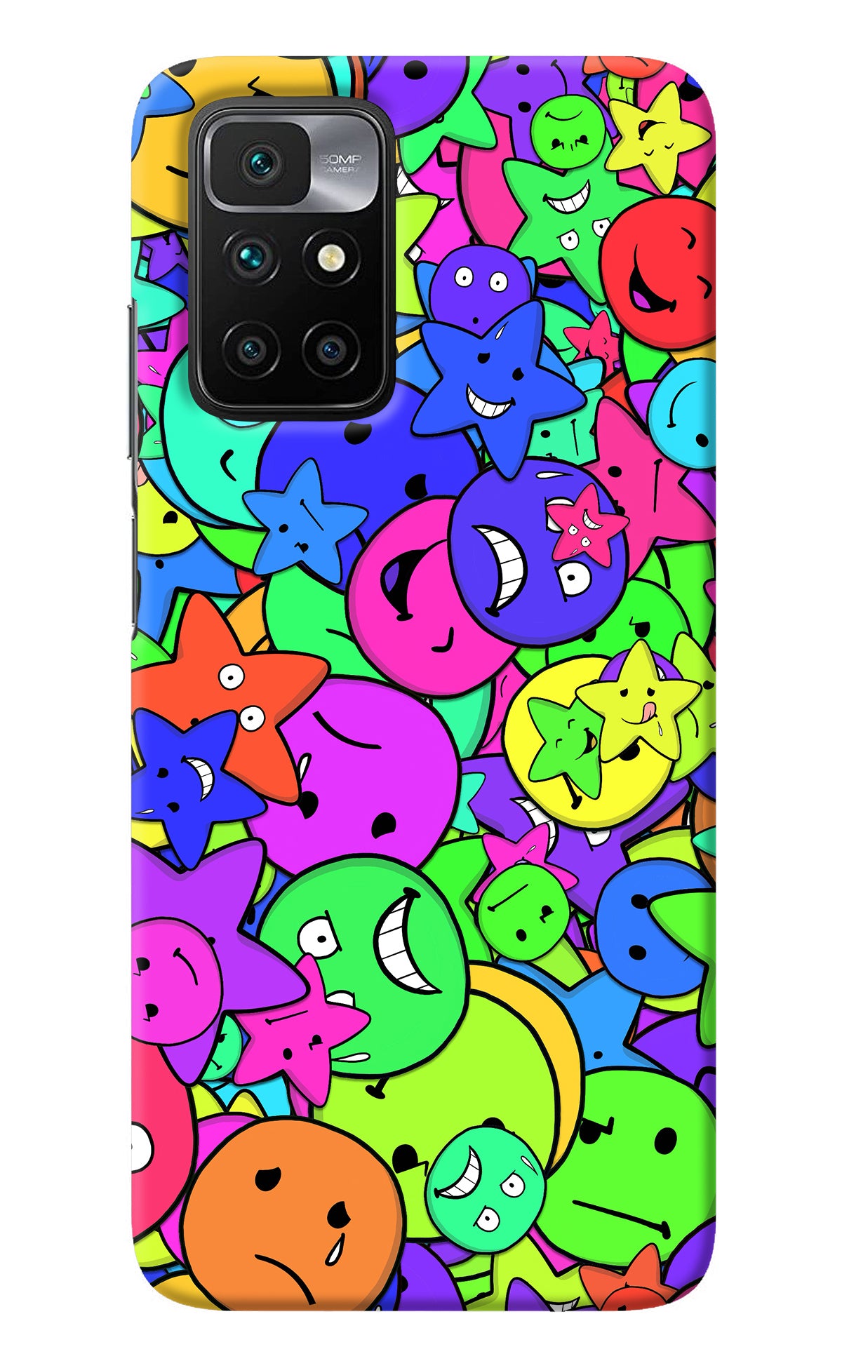 Fun Doodle Redmi 10 Prime Back Cover