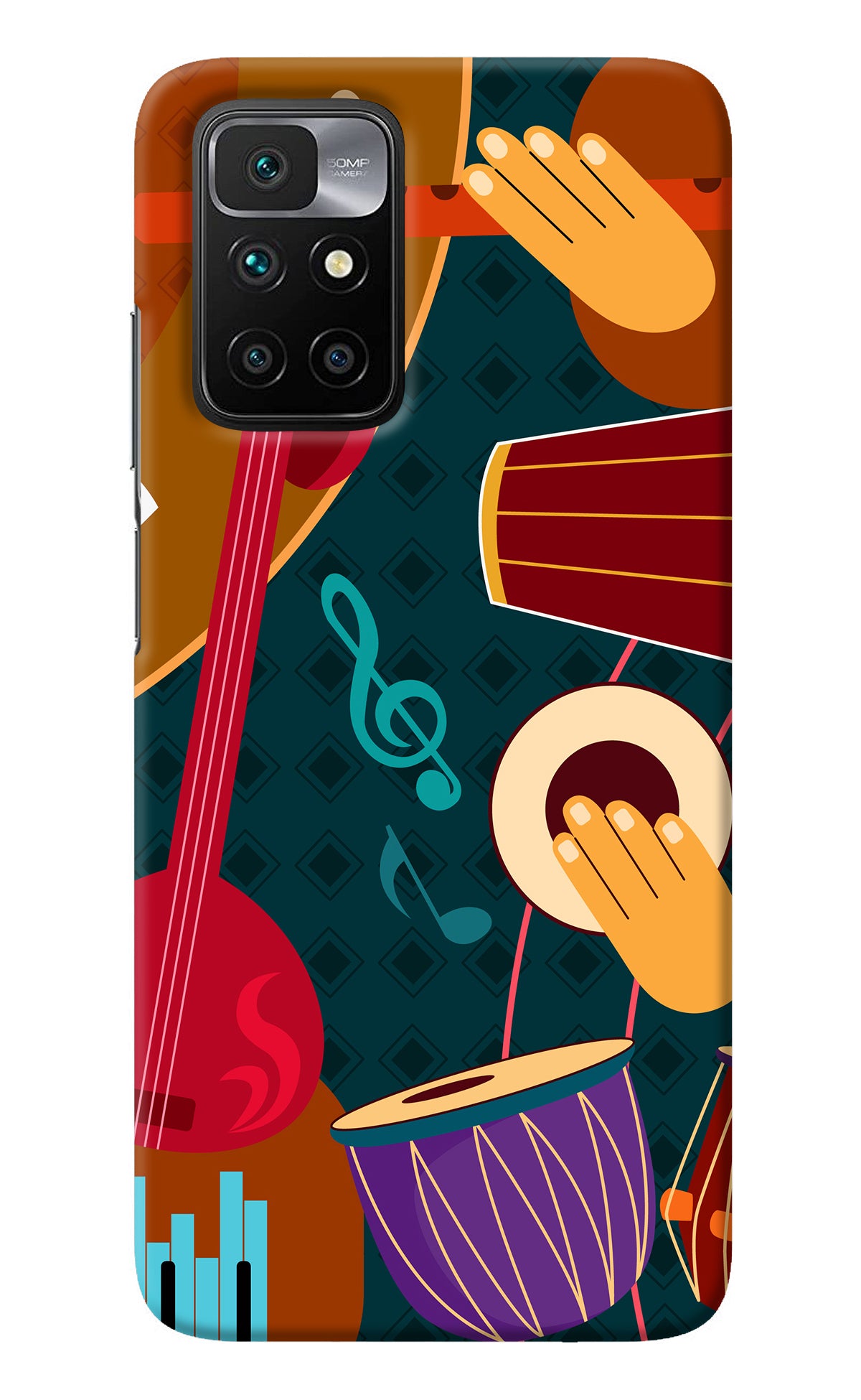 Music Instrument Redmi 10 Prime Back Cover