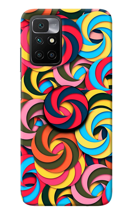 Spiral Pattern Redmi 10 Prime Pop Case