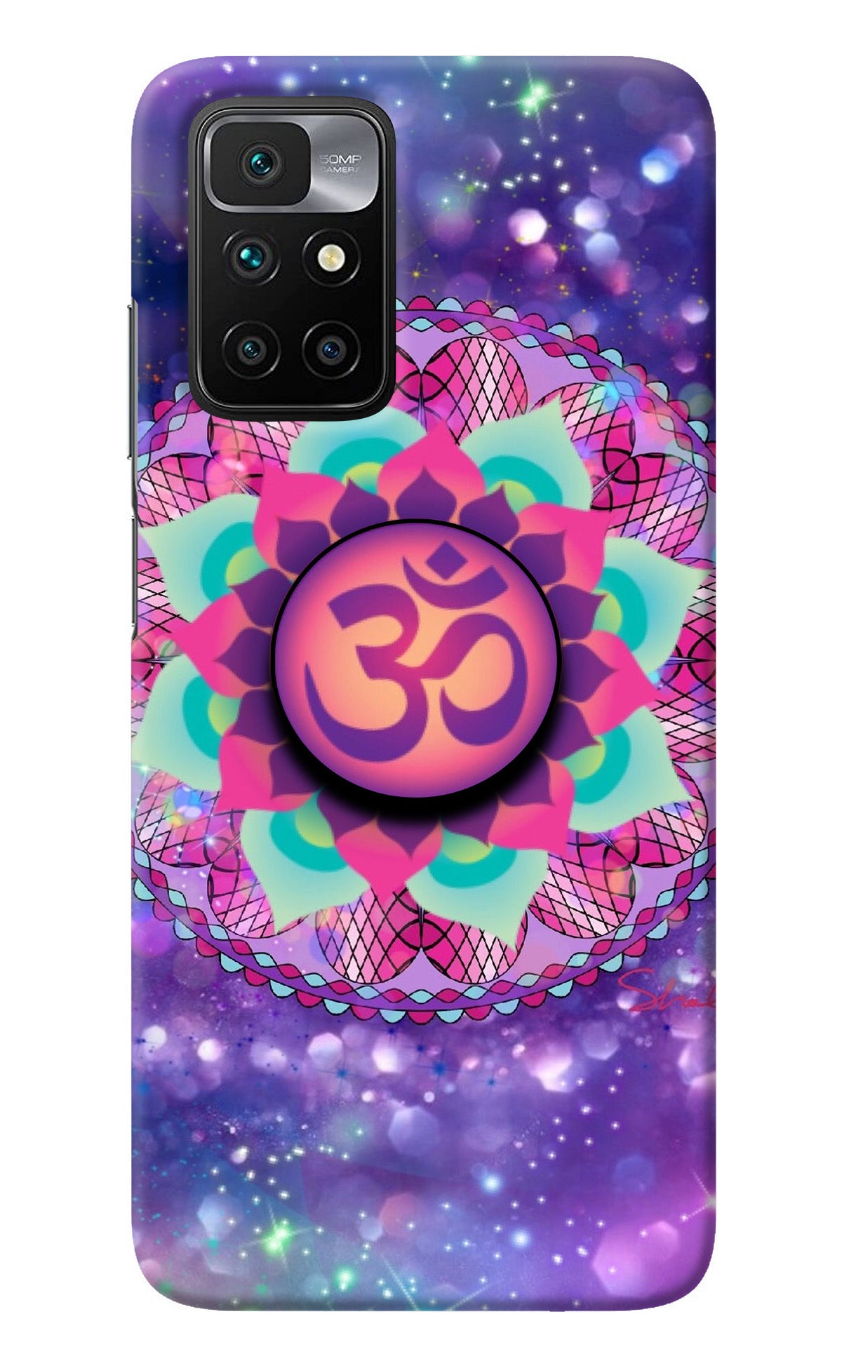 Om Purple Redmi 10 Prime Pop Case