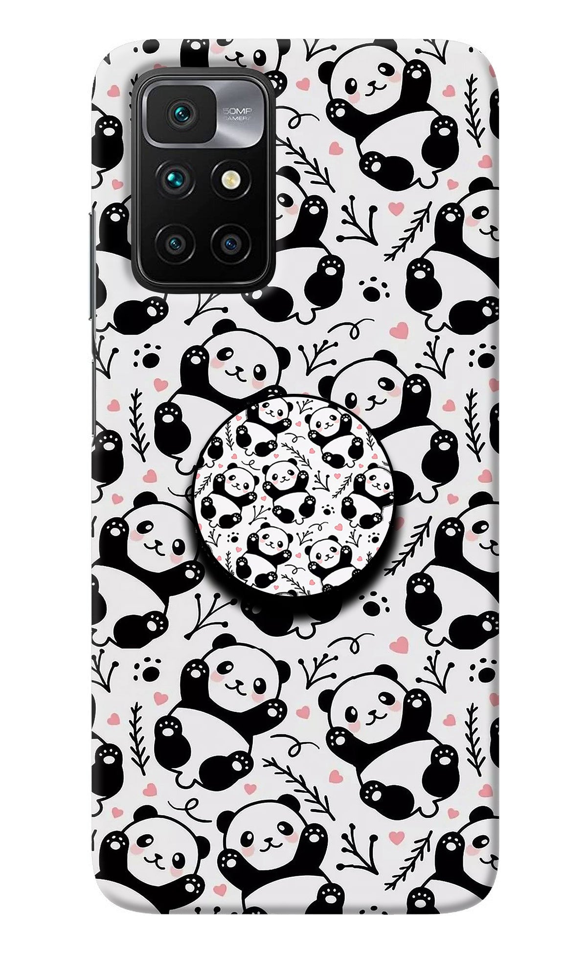 Cute Panda Redmi 10 Prime Pop Case