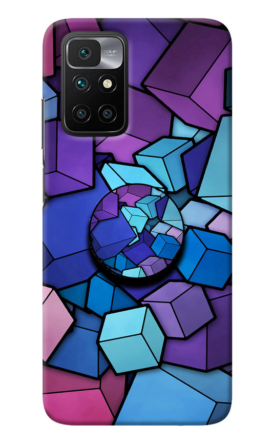 Cubic Abstract Redmi 10 Prime Pop Case