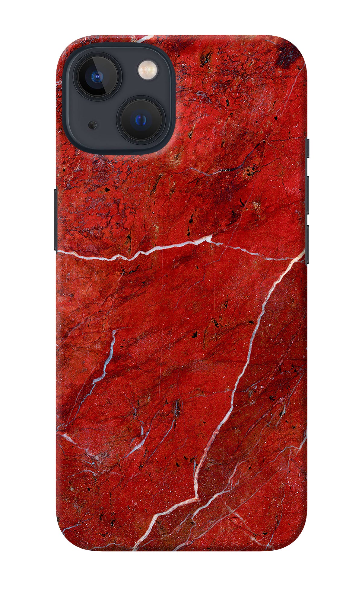 Red Marble Design iPhone 13 Back Cover