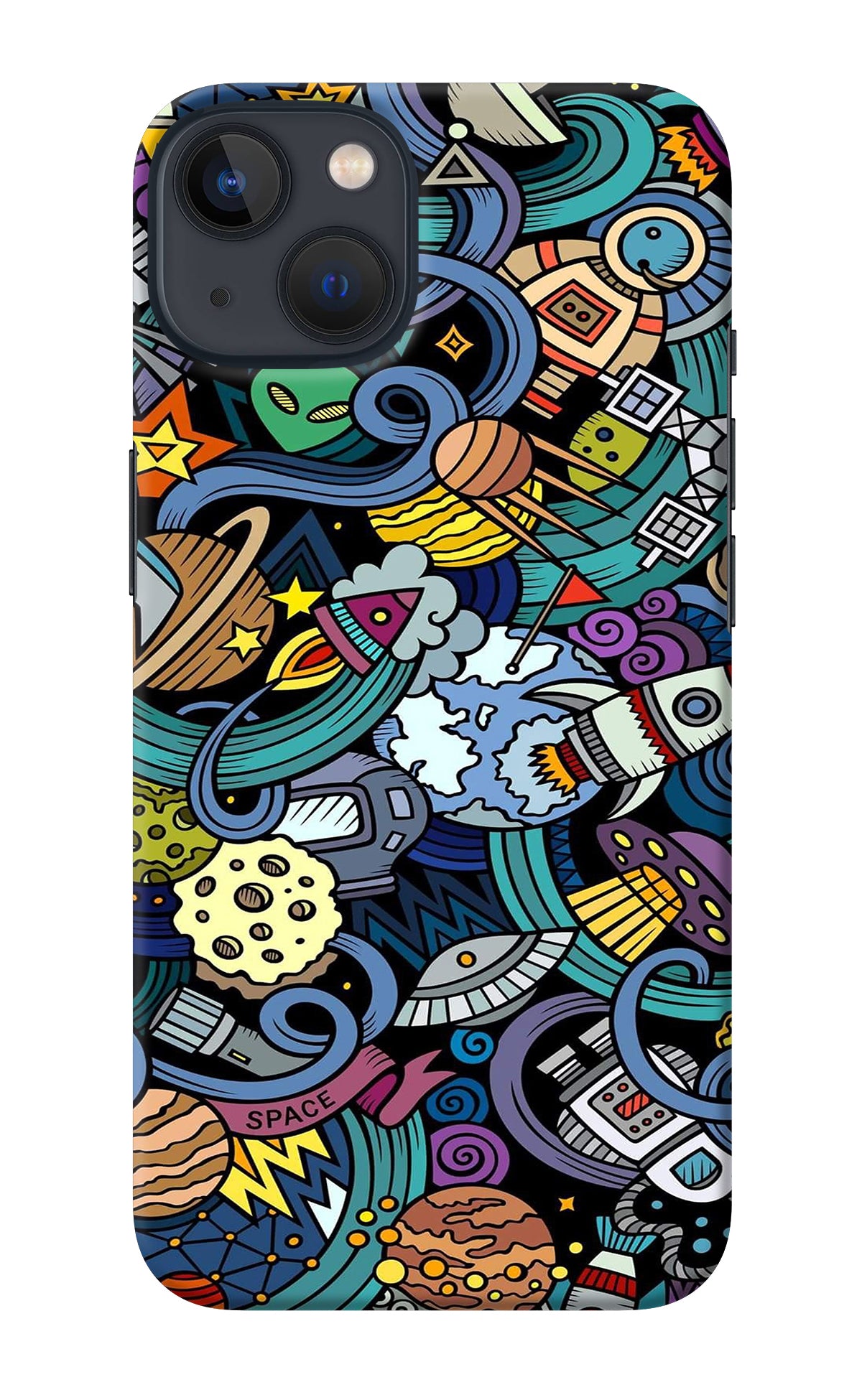 Space Abstract iPhone 13 Back Cover