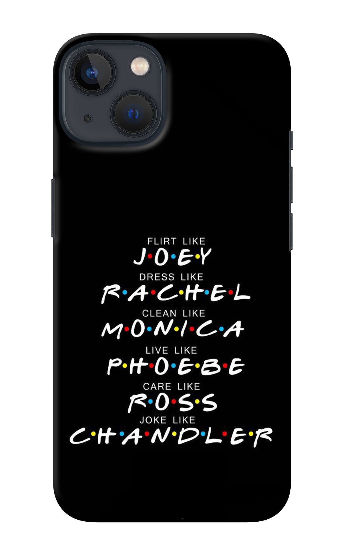 FRIENDS Character iPhone 13 Back Cover