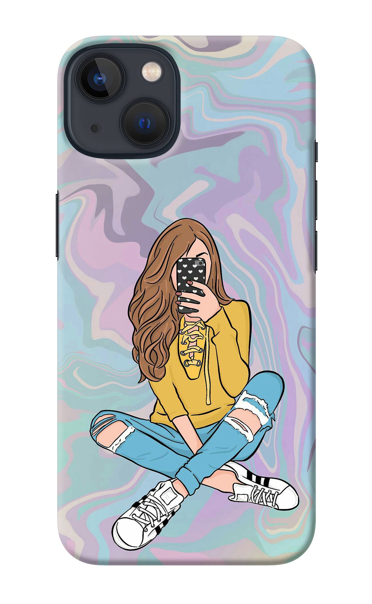 Selfie Girl iPhone 13 Back Cover