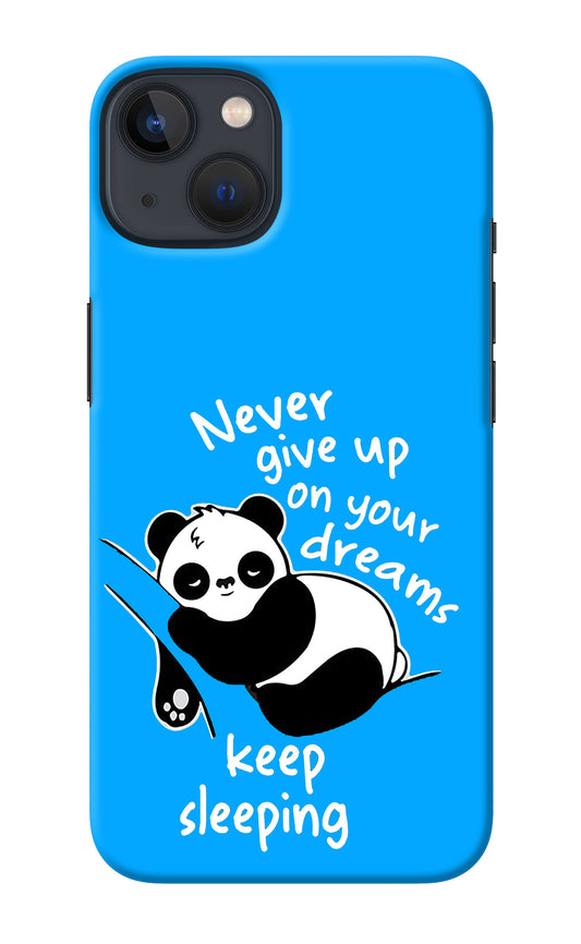 Keep Sleeping iPhone 13 Back Cover