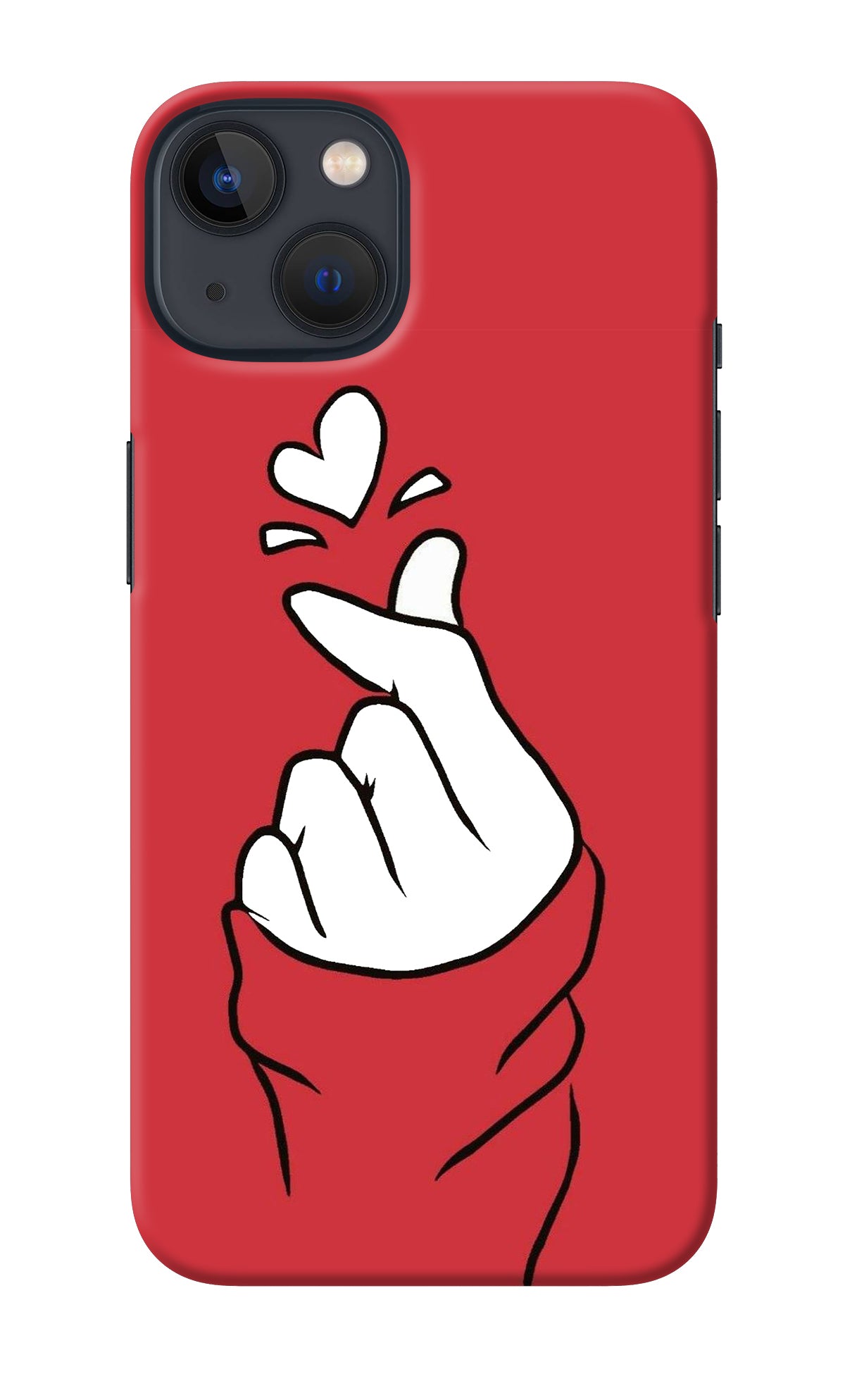 Korean Love Sign iPhone 13 Back Cover