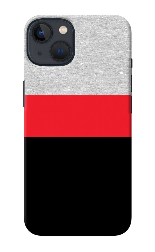 Tri Color Pattern iPhone 13 Back Cover