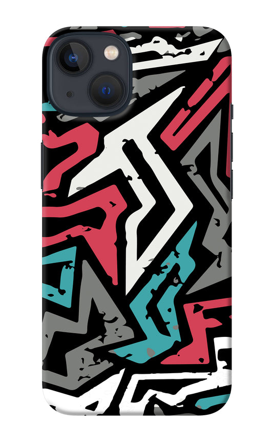 Geometric Graffiti iPhone 13 Back Cover