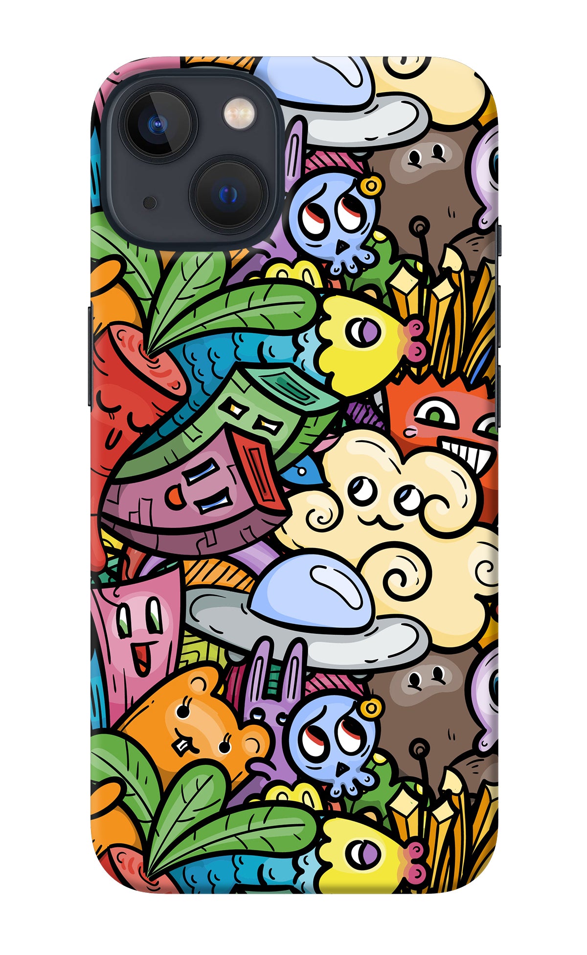 Veggie Doodle iPhone 13 Back Cover