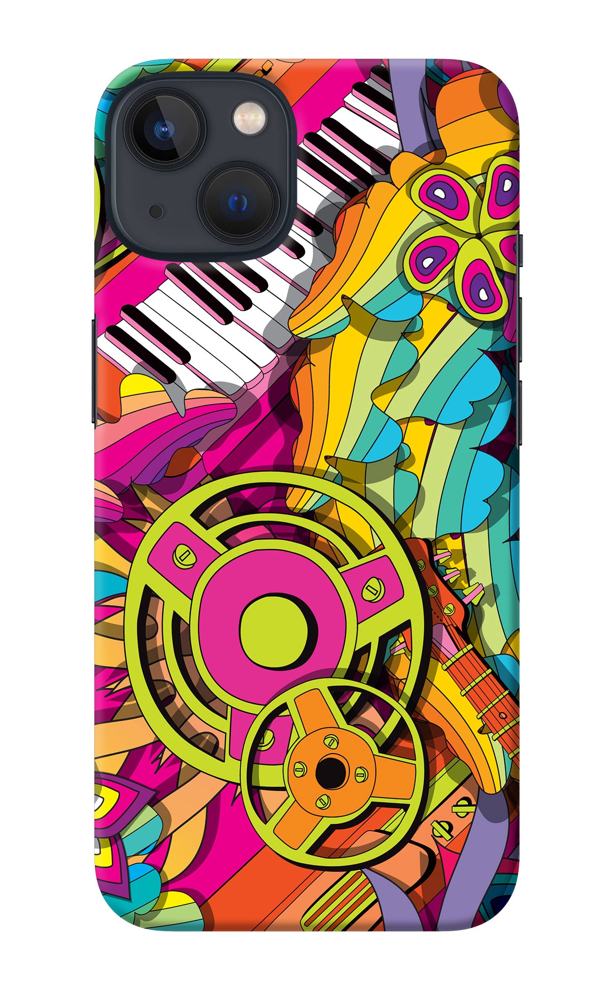 Music Doodle iPhone 13 Back Cover