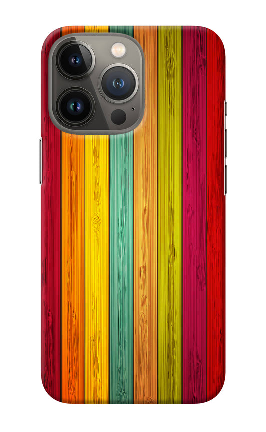 Multicolor Wooden iPhone 13 Pro Back Cover