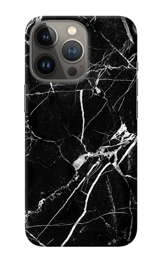 Black Marble Pattern iPhone 13 Pro Back Cover