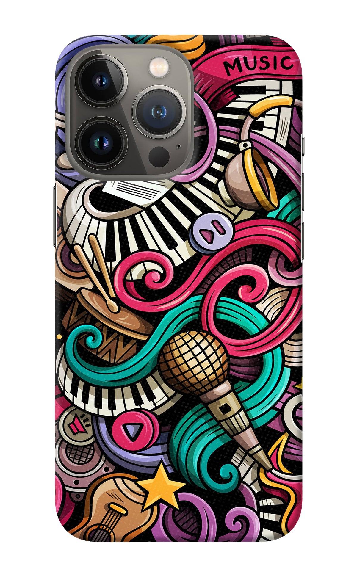 Music Abstract iPhone 13 Pro Back Cover