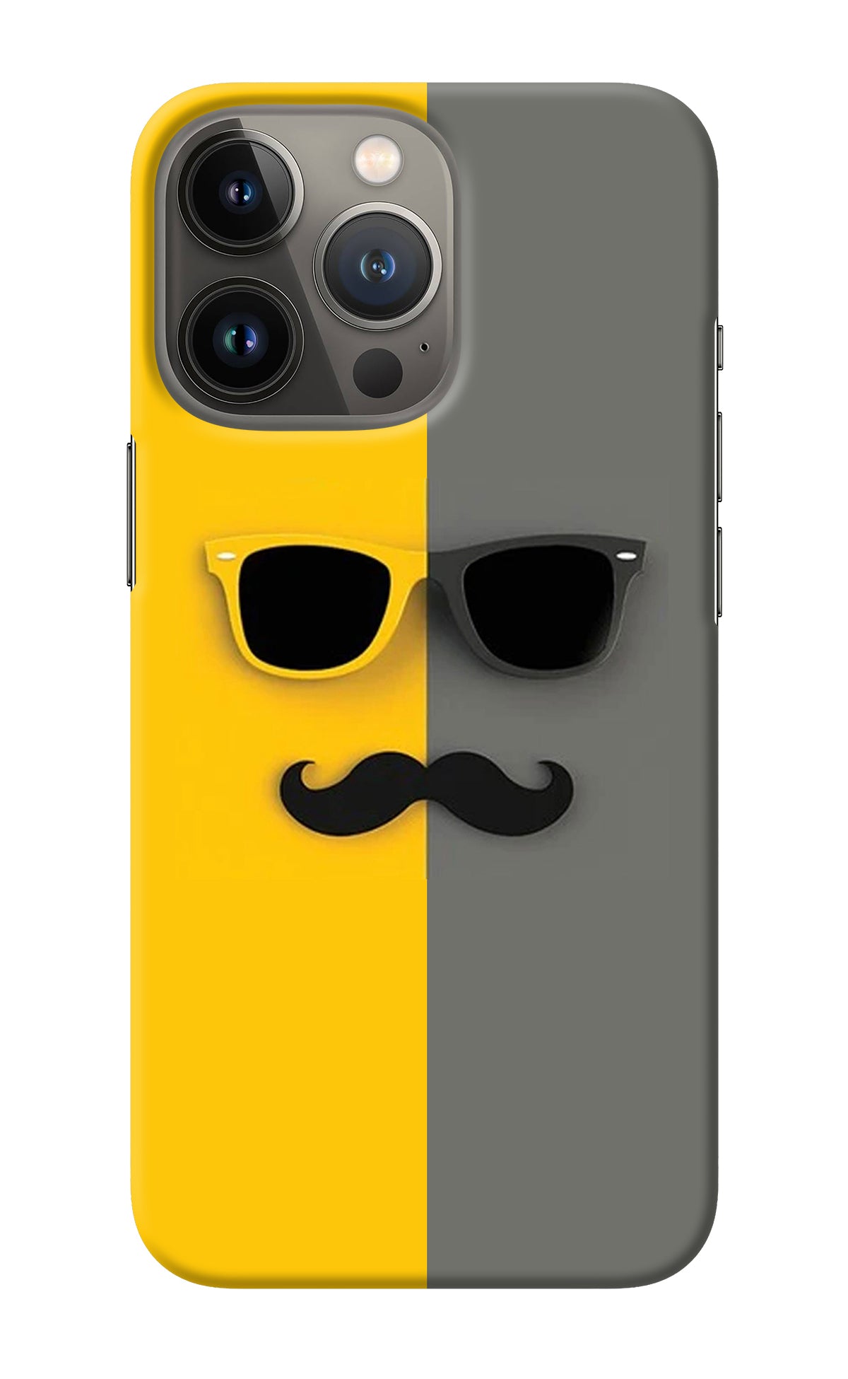 Sunglasses with Mustache iPhone 13 Pro Back Cover