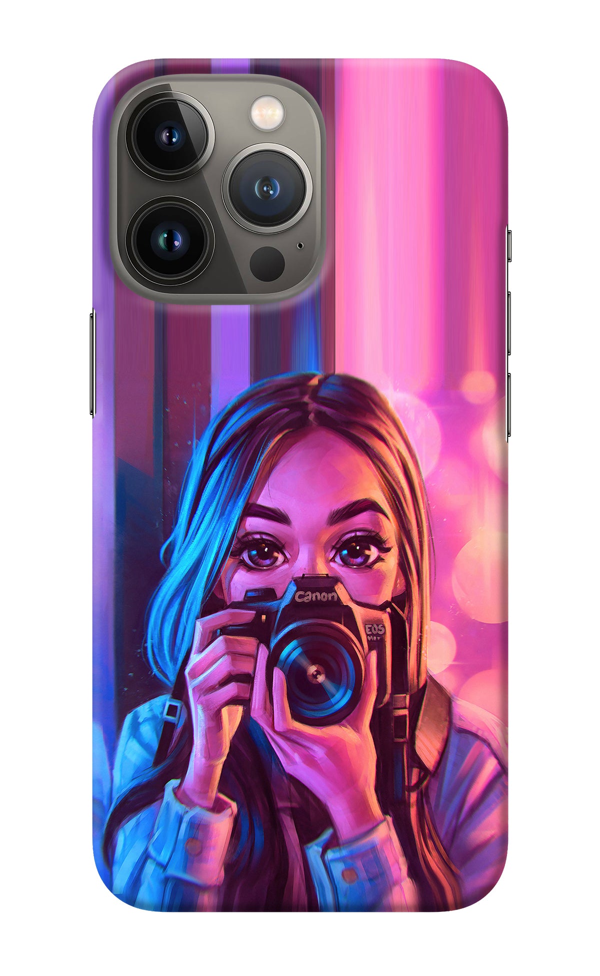 Girl Photographer iPhone 13 Pro Back Cover