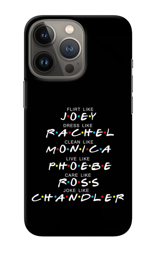 FRIENDS Character iPhone 13 Pro Back Cover