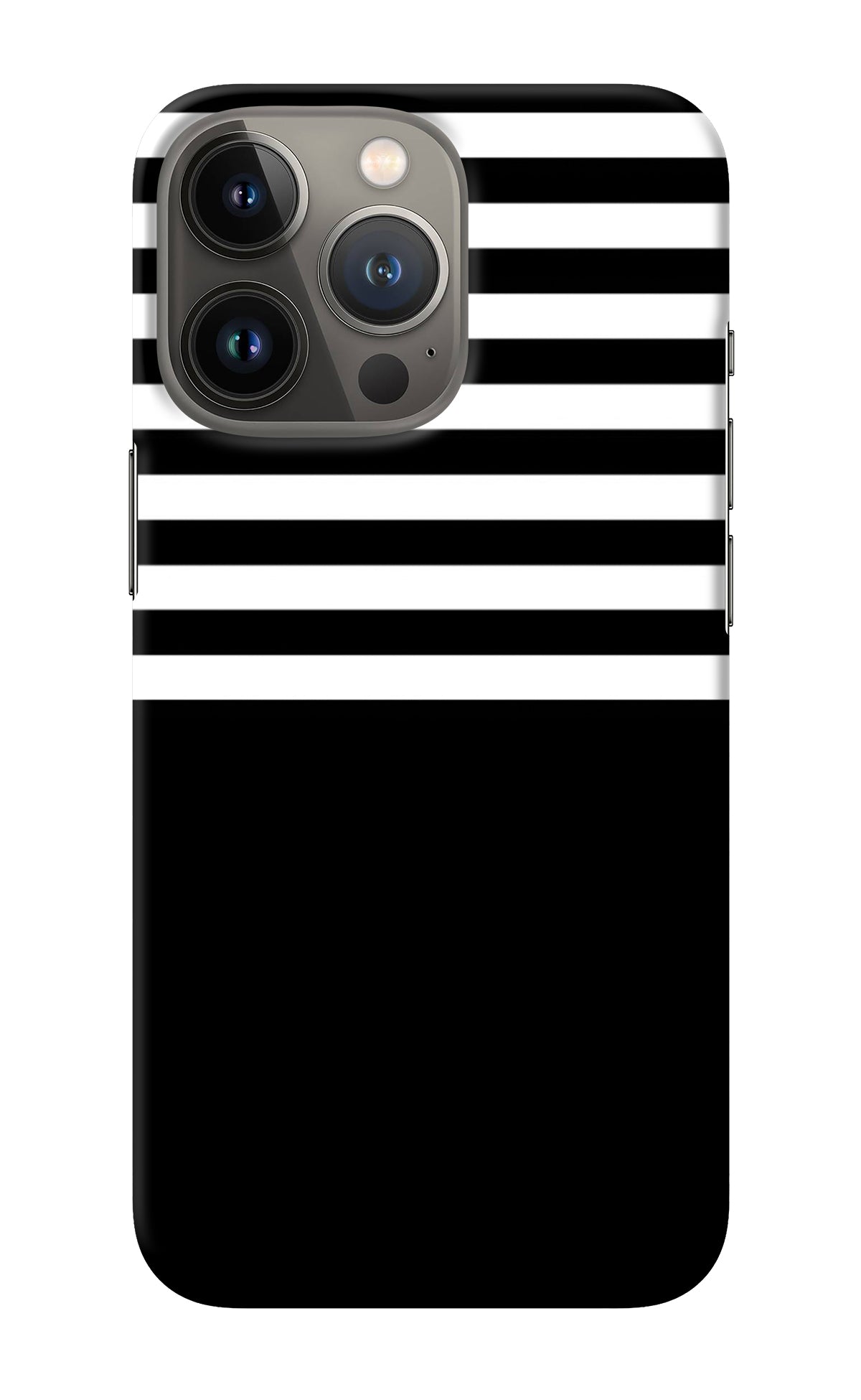 Black and White Print iPhone 13 Pro Back Cover