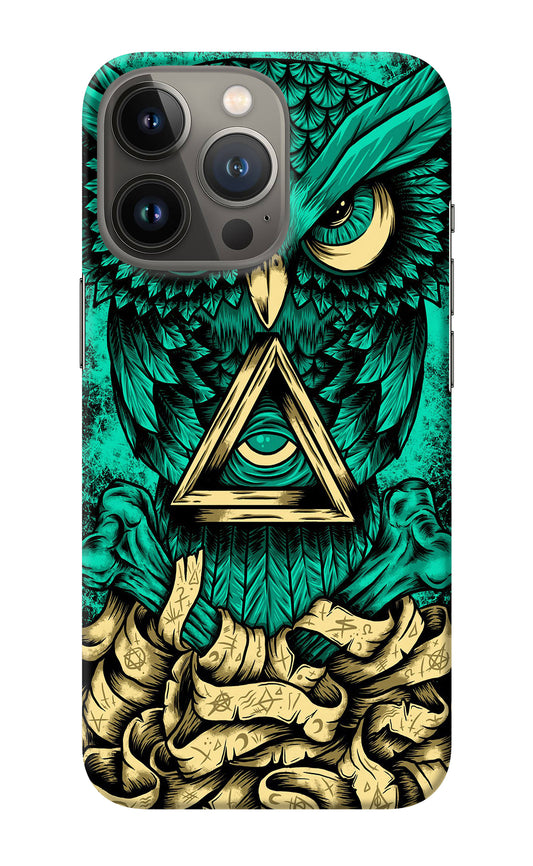 Green Owl iPhone 13 Pro Back Cover