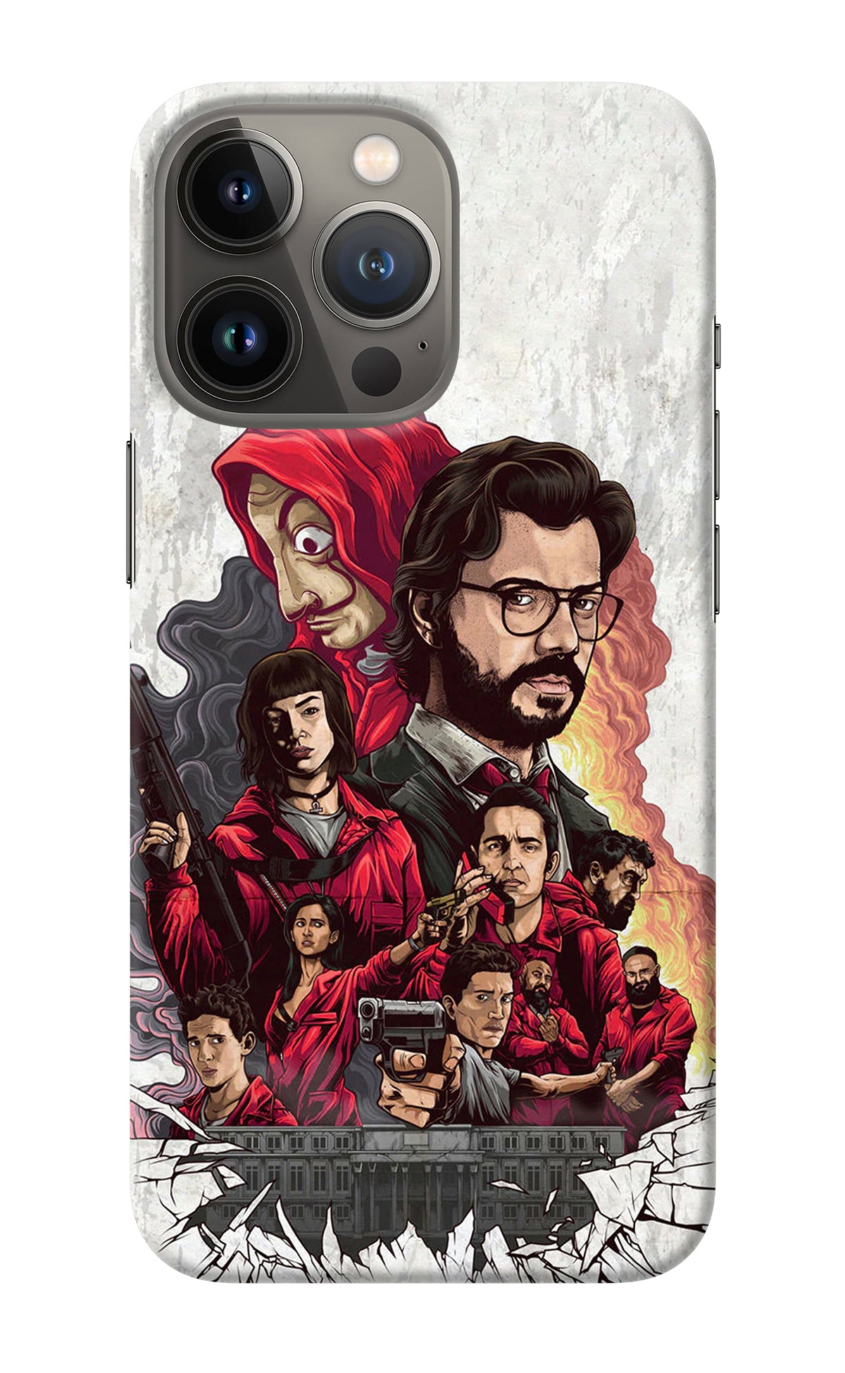 Money Heist Artwork iPhone 13 Pro Back Cover