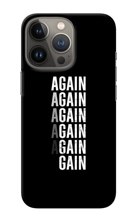 Again Again Gain iPhone 13 Pro Back Cover