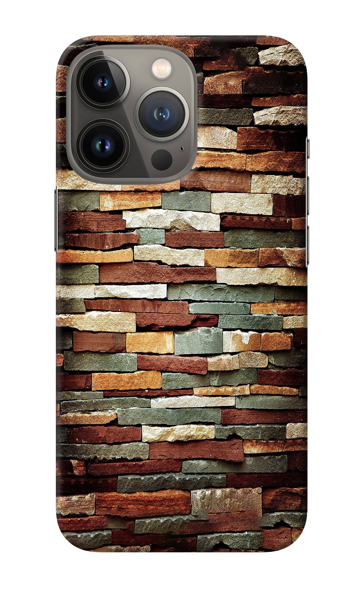 Bricks Pattern iPhone 13 Pro Back Cover