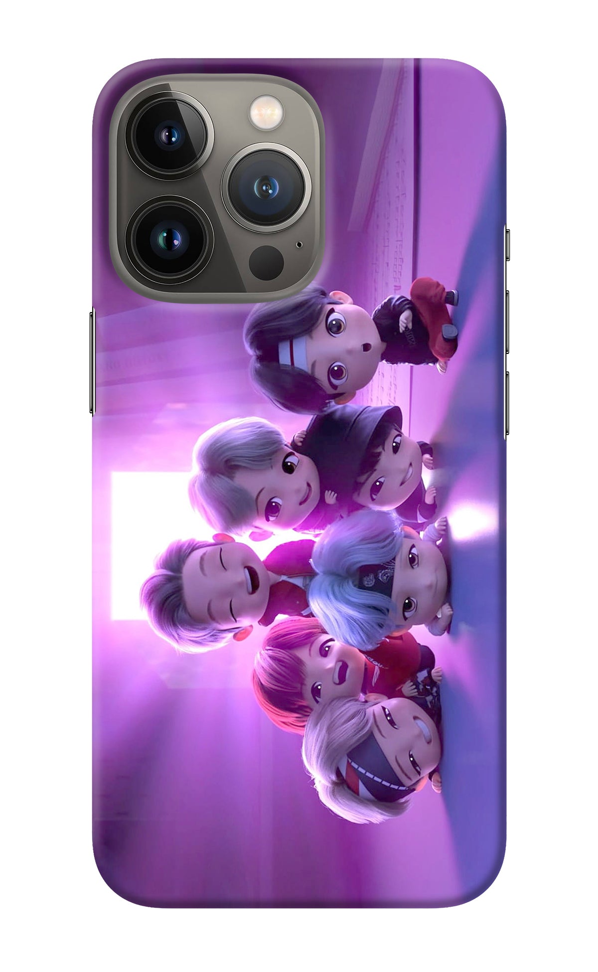 BTS Chibi iPhone 13 Pro Back Cover