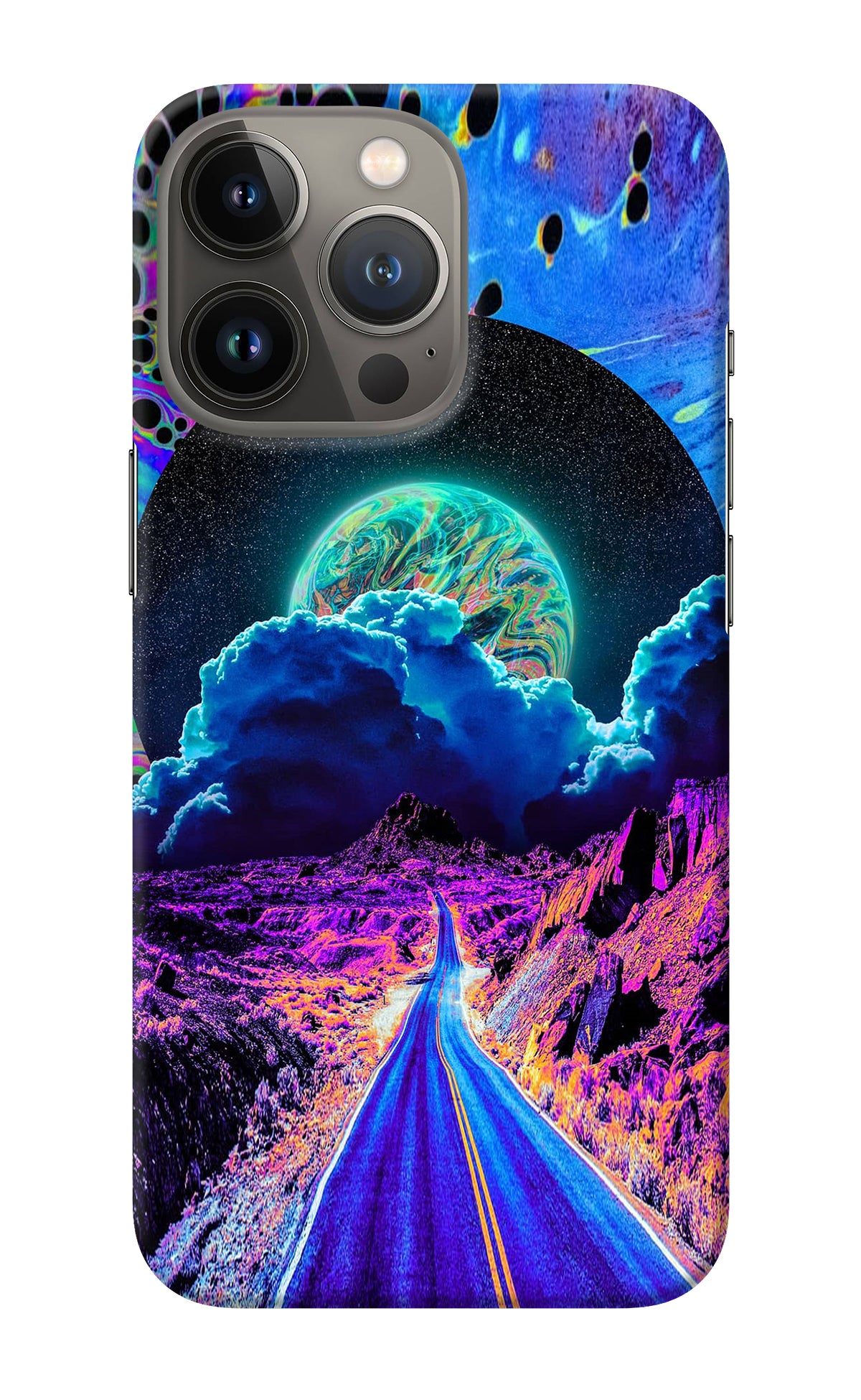 Psychedelic Painting iPhone 13 Pro Back Cover