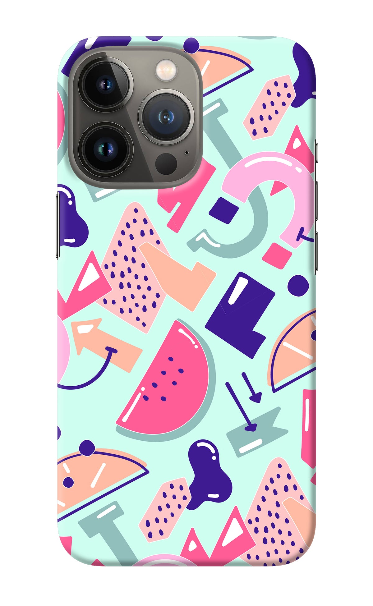 Doodle Pattern iPhone 13 Pro Back Cover