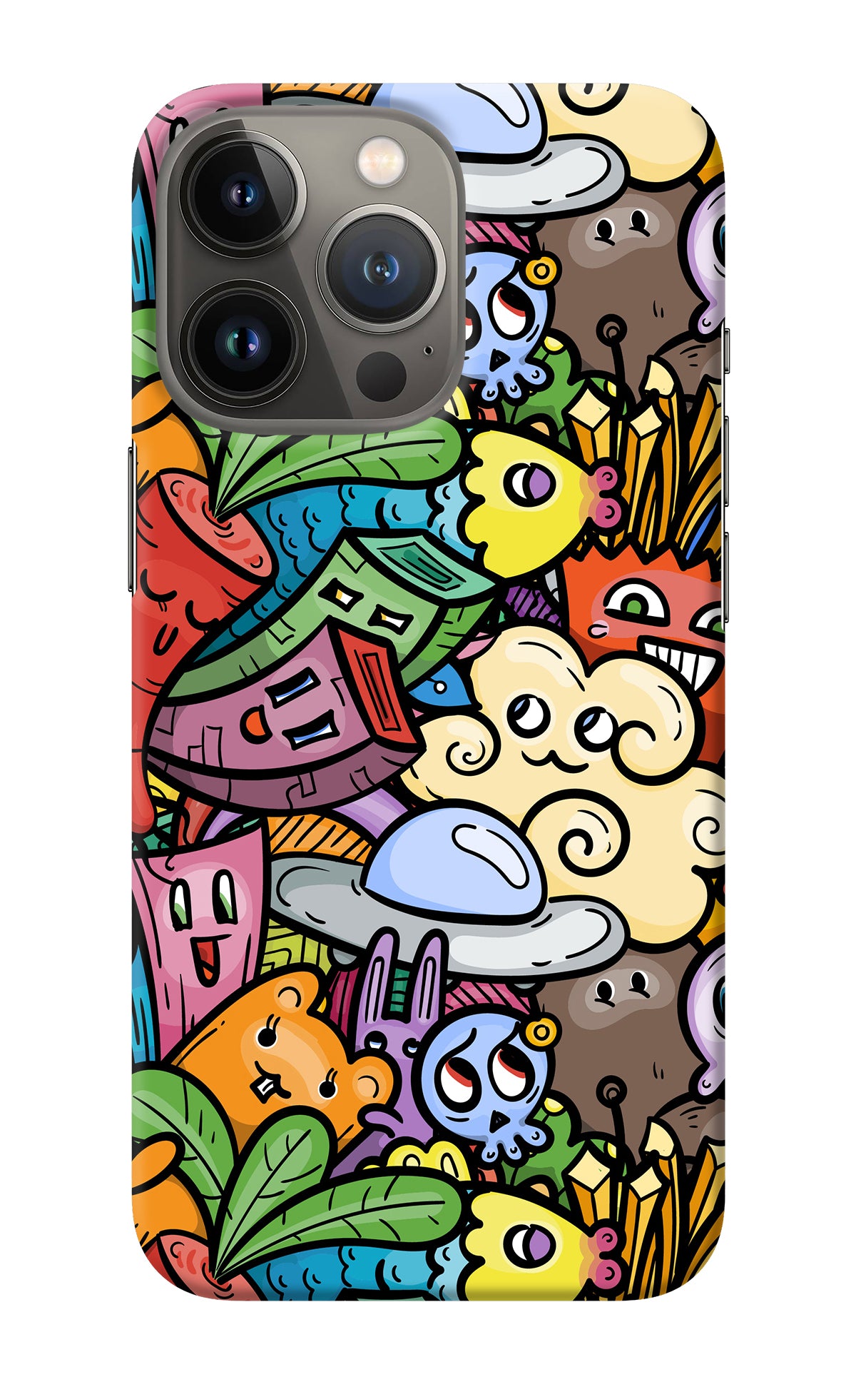 Veggie Doodle iPhone 13 Pro Back Cover