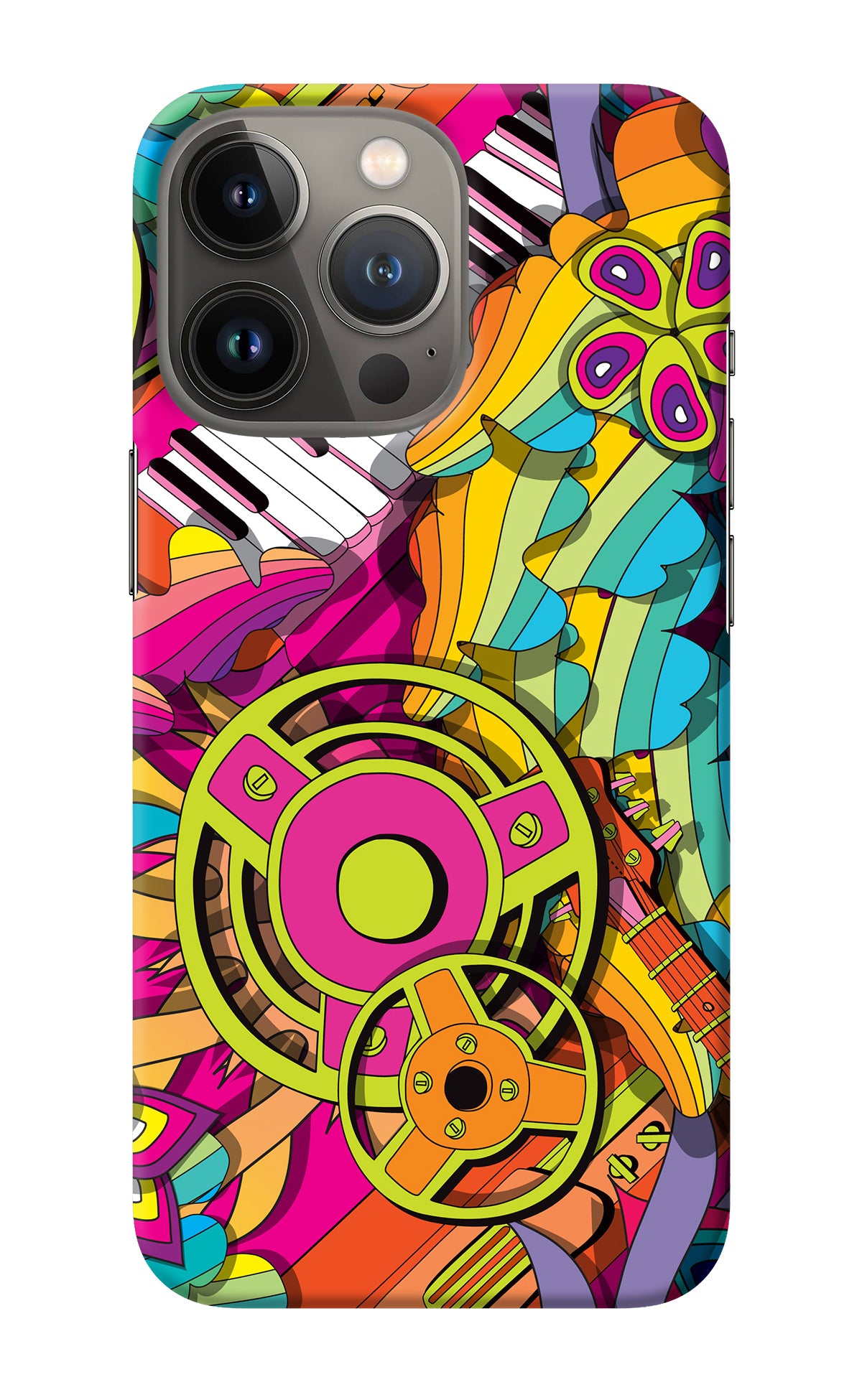 Music Doodle iPhone 13 Pro Back Cover