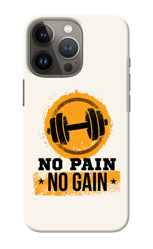 No Pain No Gain iPhone 13 Pro Back Cover