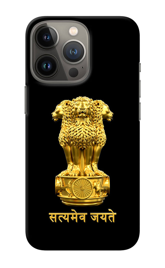 Satyamev Jayate Golden iPhone 13 Pro Max Back Cover