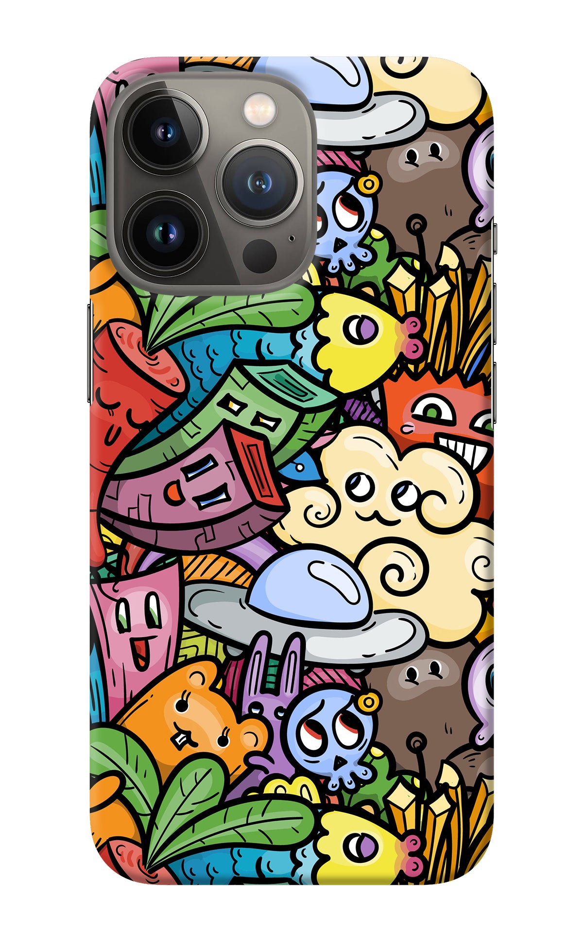 Veggie Doodle iPhone 13 Pro Max Back Cover