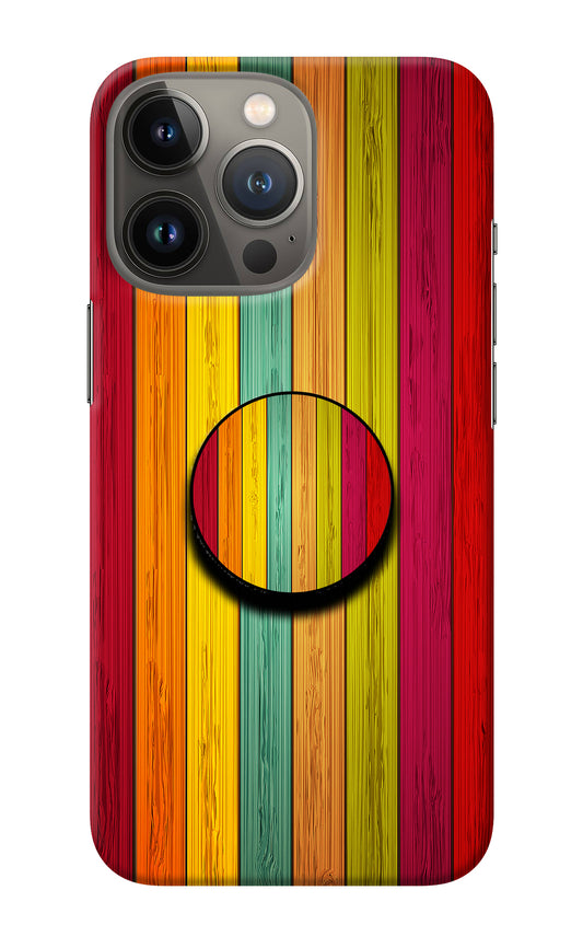 Multicolor Wooden iPhone 13 Pro Max Pop Case