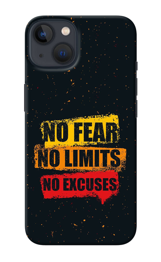No Fear No Limits No Excuse iPhone 13 Mini Back Cover