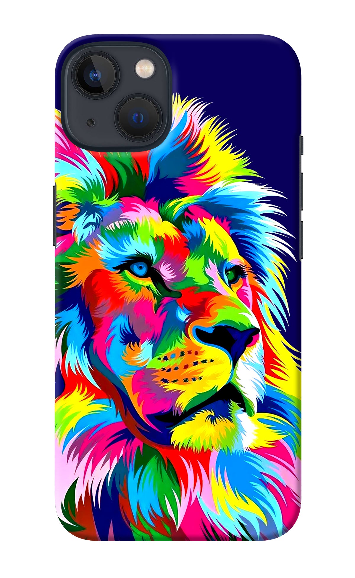 Vector Art Lion iPhone 13 Mini Back Cover