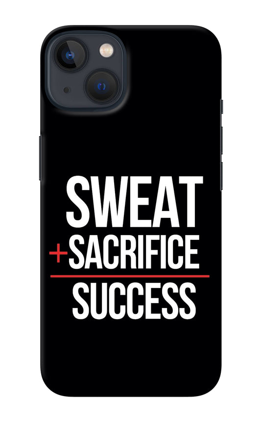 Sweat Sacrifice Success iPhone 13 Mini Back Cover