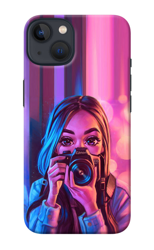 Girl Photographer iPhone 13 Mini Back Cover