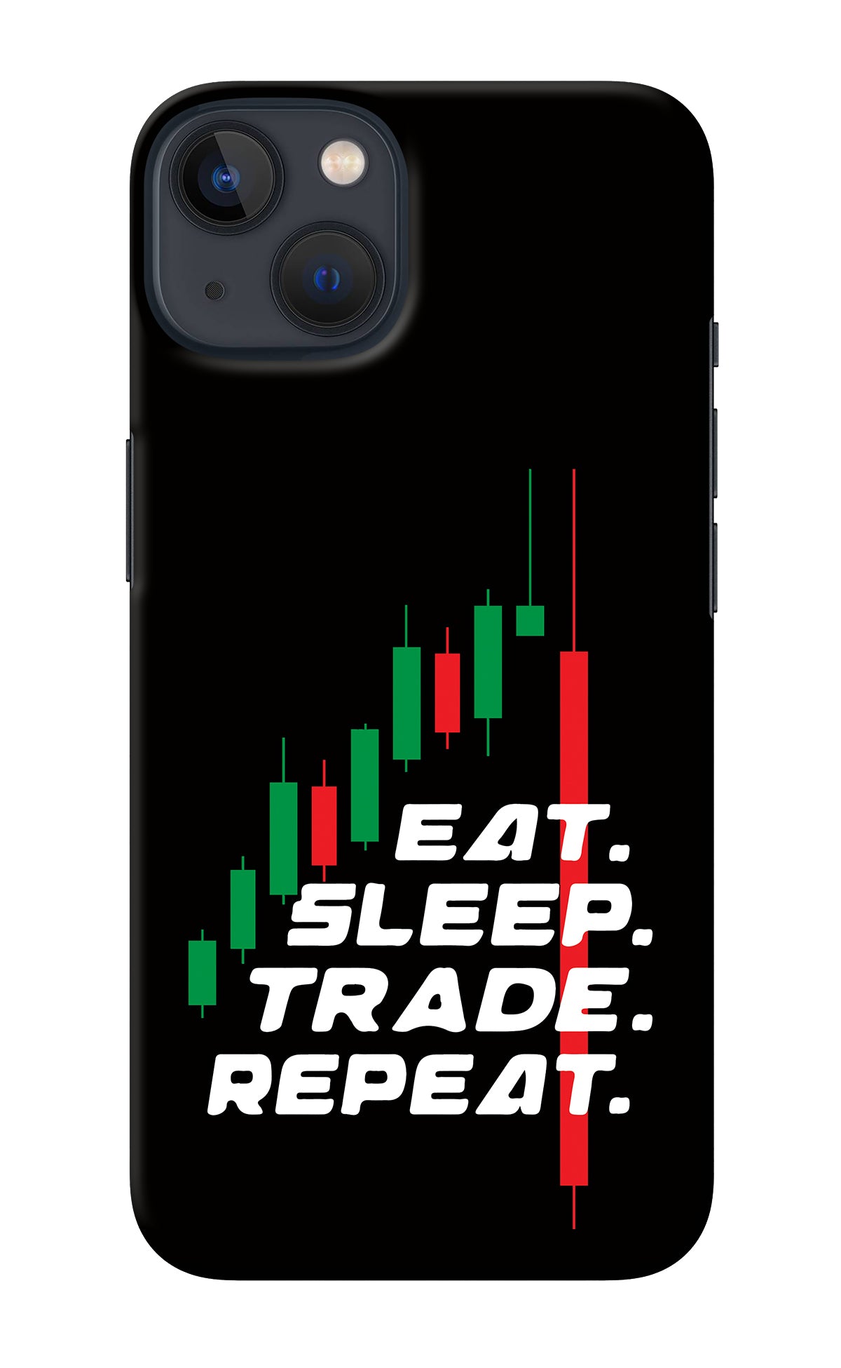 Eat Sleep Trade Repeat iPhone 13 Mini Back Cover