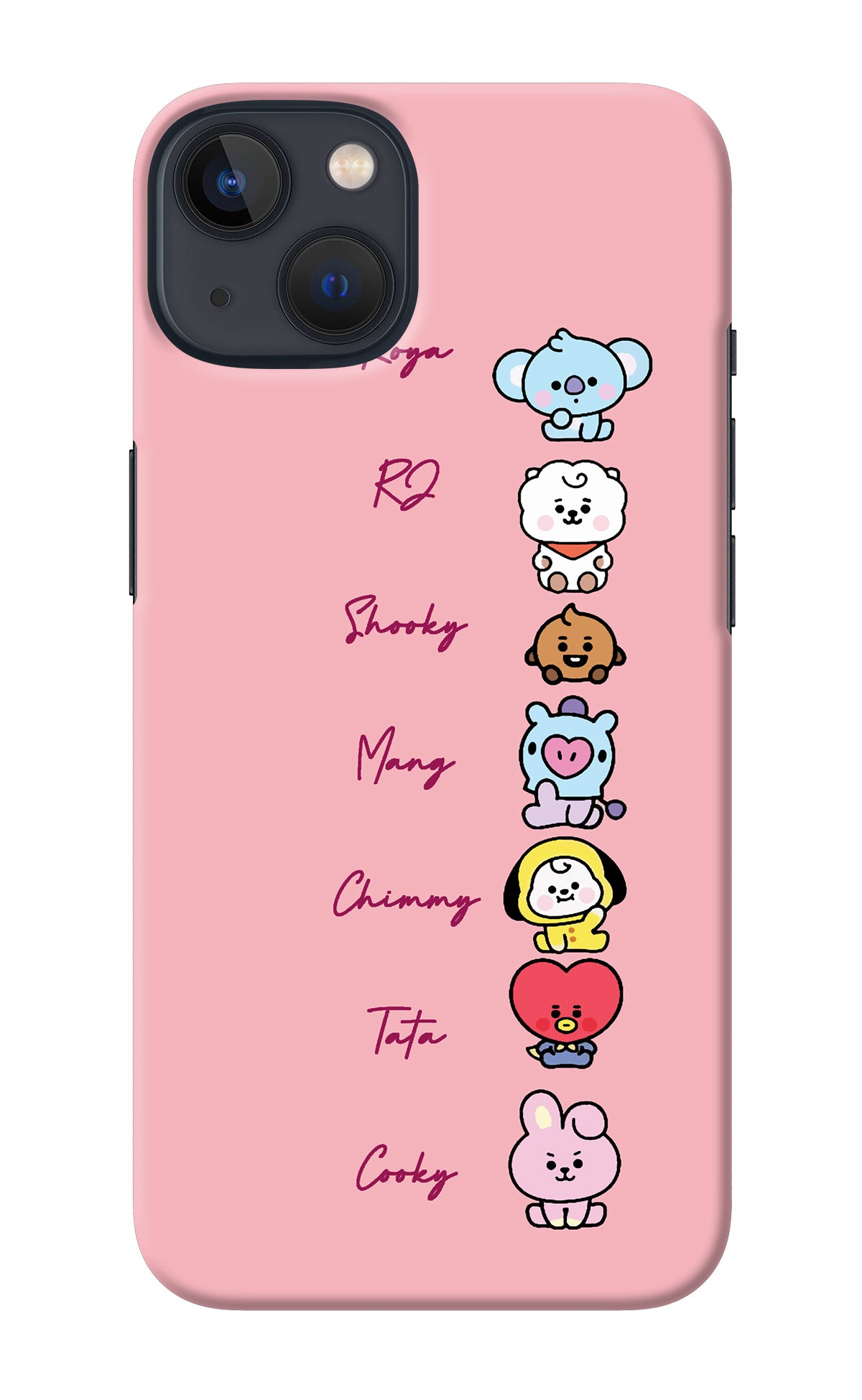 BTS names iPhone 13 Mini Back Cover