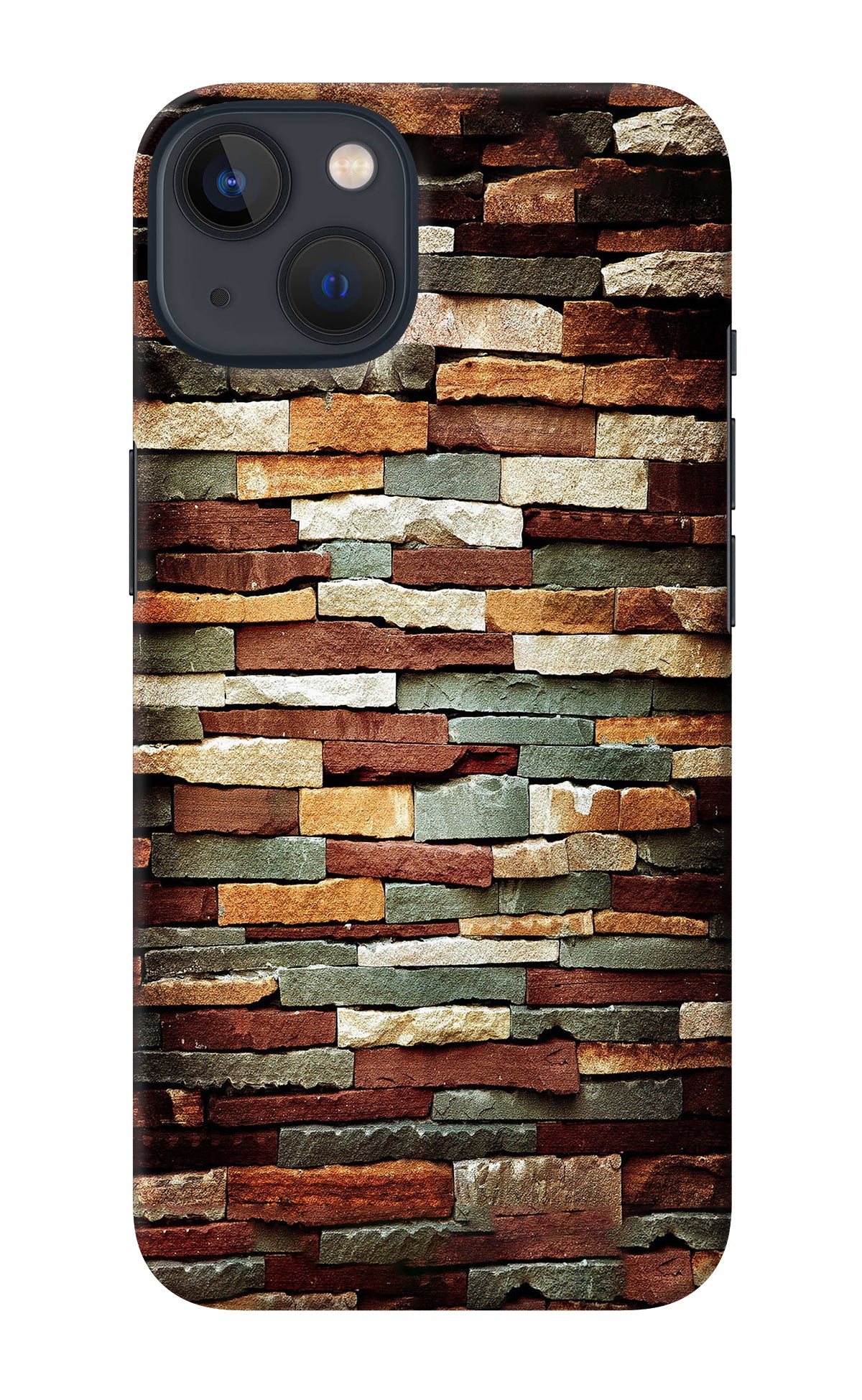 Bricks Pattern iPhone 13 Mini Back Cover