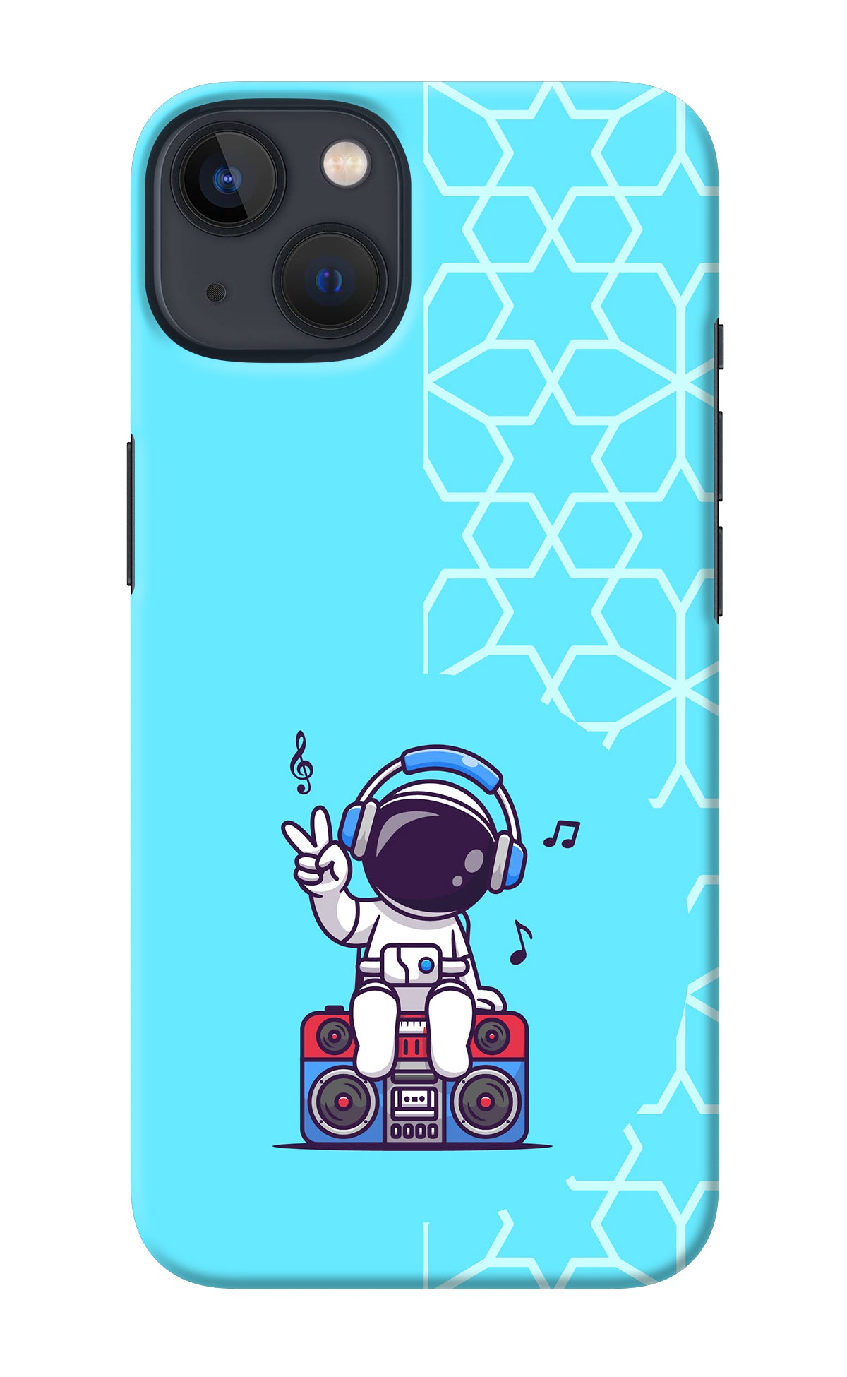 Cute Astronaut Chilling iPhone 13 Mini Back Cover